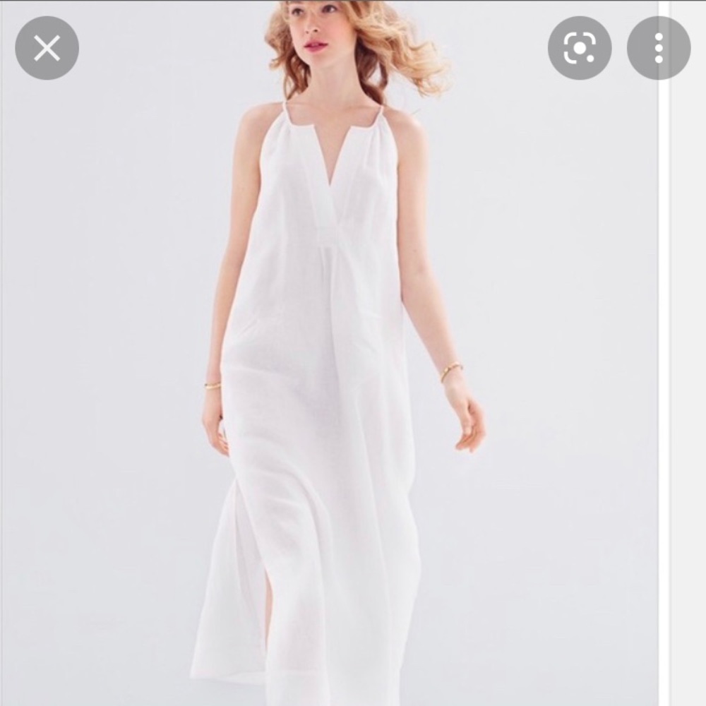 J.Crew Linen Halter maxi dress